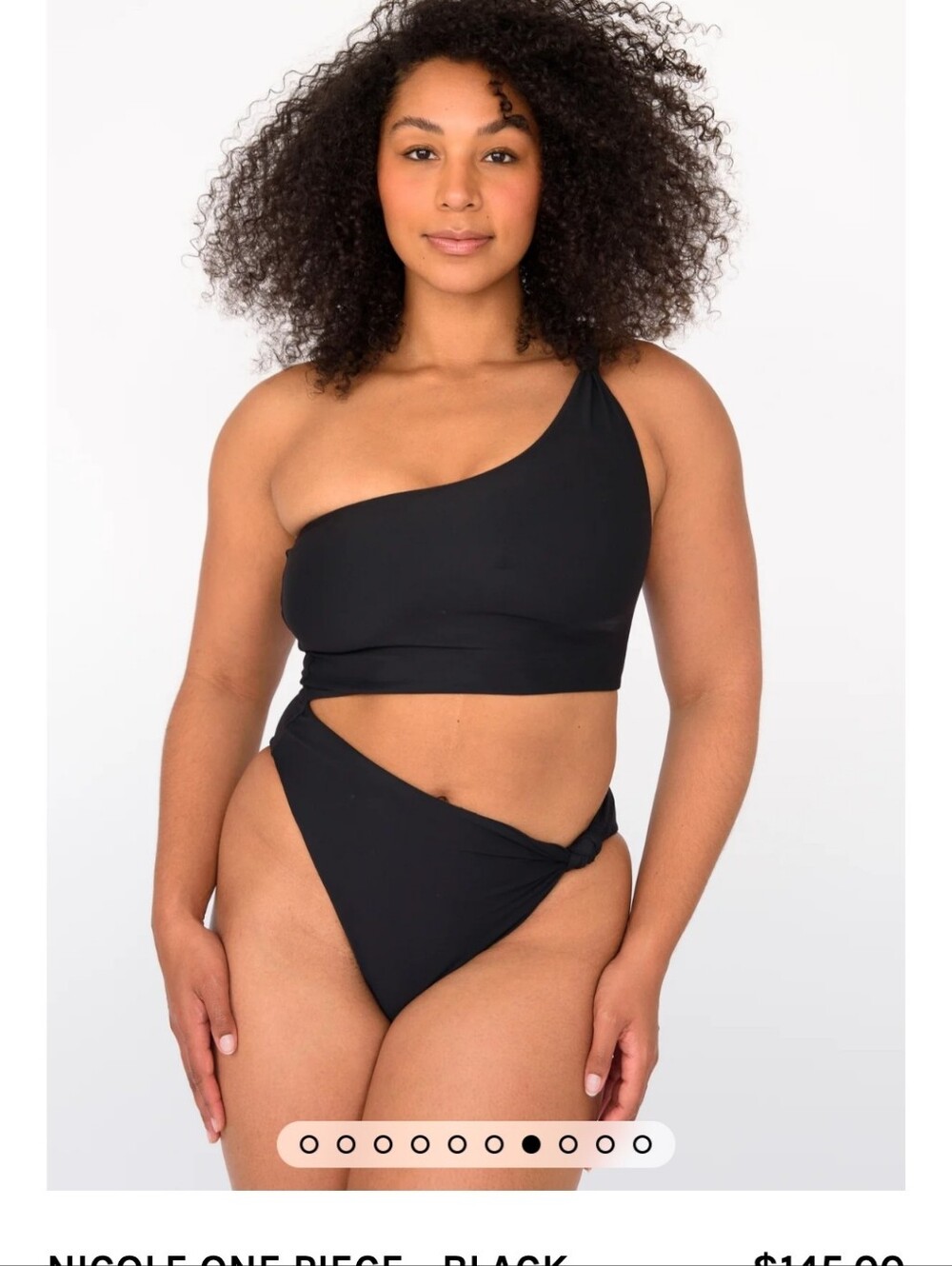 Skatie Swim "Nicole" One Piece - Fuschia One-Shoulder with Side Cutout - Picture 9 of 12